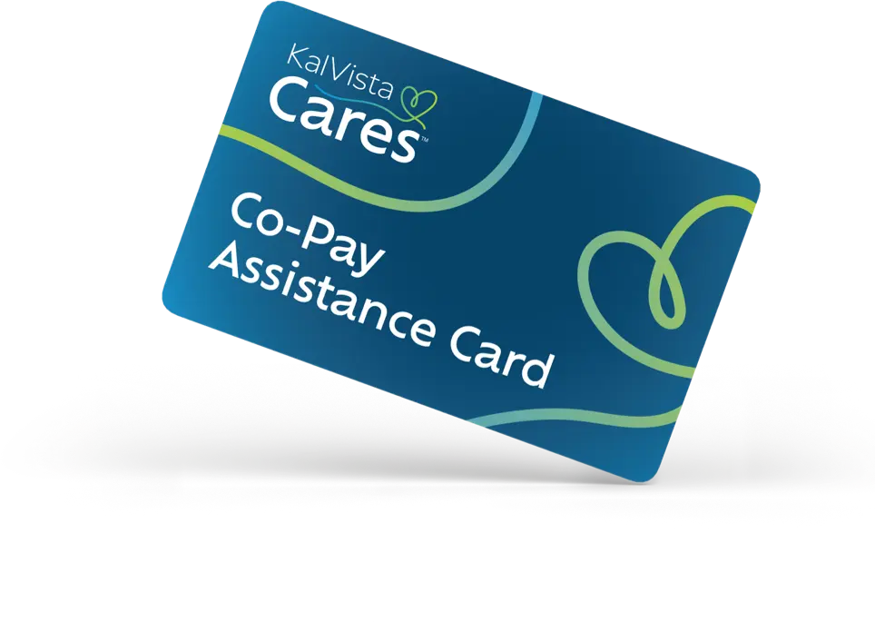 Example of KalVista Cares™ copay assistance card