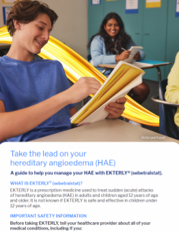 EKTERLY® (sebetralstat) transition of care guide for adolescents